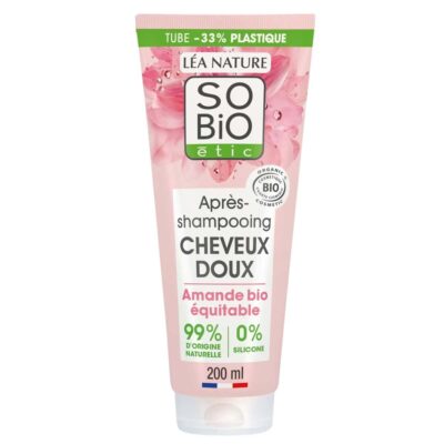 SO'BIO Après‑Shampooing Amande & Protéines de Riz 200 ml