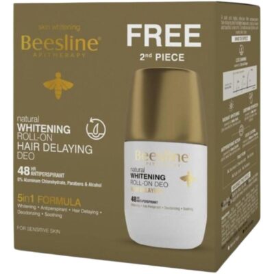 BEESLINE Coffret Roll-On Déodorant Éclaircissant Anti-Repousse 50 ml x2