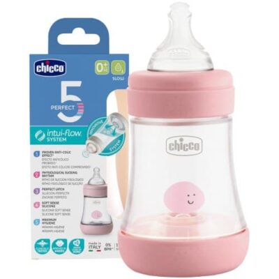 CHICCO Biberon Perfect5 Silicone 150 ml - Fille