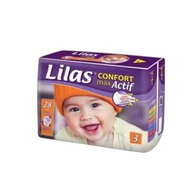 LILAS Confort Max Actif Taille 3 5-10 kg 28 pièces