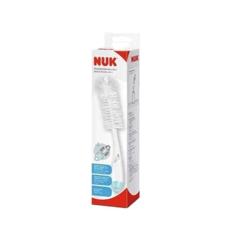 NUK Goupillon 2 en 1 Double Fibre