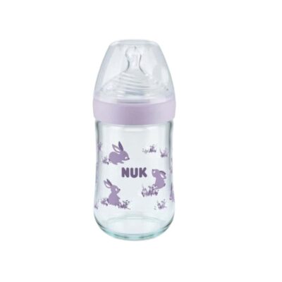 NUK Nature Sense Biberon Verre 240 ml (M)