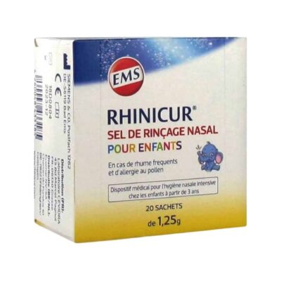 RHINICUR Sel de rinçage nasal enfants 20 sachets