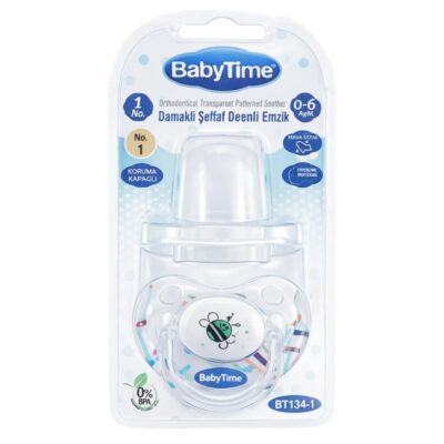 BABYTIME Sucette Orthodontique Silicone 0-6 Mois - parapharmacie en ligne Tunisie