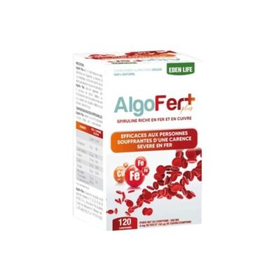 Eden Life AlgoFer Plus 120 comprimés - parapharmacie en ligne Tunisie