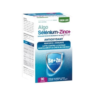 Eden Life Algosélénium Zinc Plus 90 comprimés - parapharmacie en ligne Tunisie