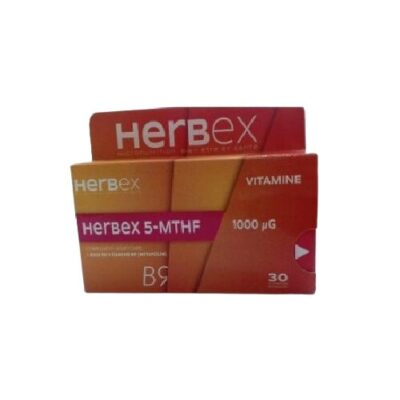 Herbex 5-MTHF 1000 µg - 30 gélules - parapharmacie en ligne Tunisie