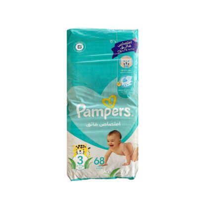PAMPERS Jumbo Pack S3 68 couches - parapharmacie en ligne Tunisie