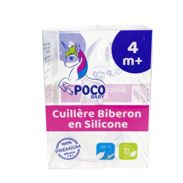 POCO BABY Cuillère biberon silicone 4m+ - parapharmacie en ligne Tunisie