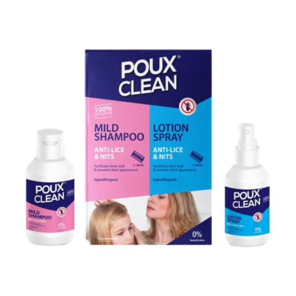POLYPHARMA Poux Clean Coffret Lotion + Shampooing 100ml - parapharmacie en ligne Tunisie