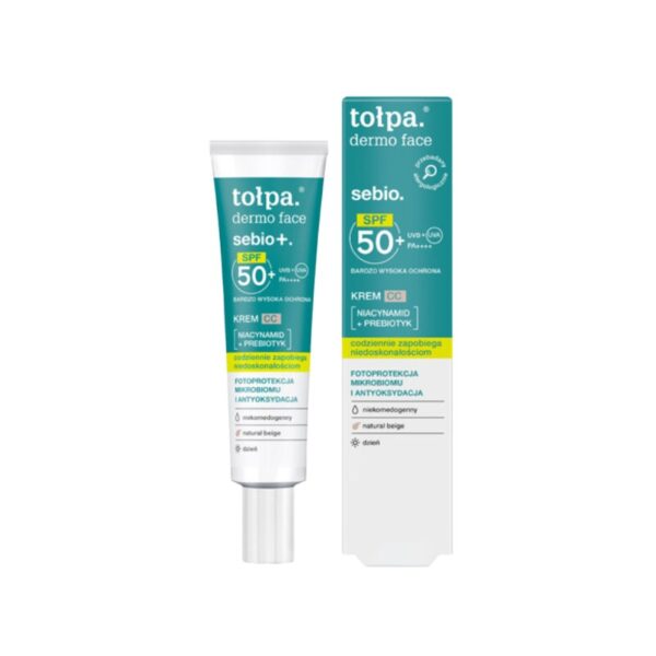 Tołpa Dermo Face Sebio CC Crème SPF 50 40ml - parapharmacie en ligne Tunisie
