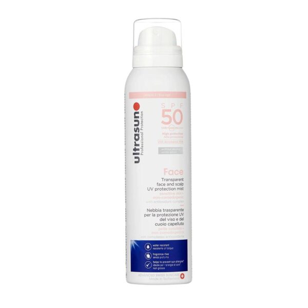 ULTRASUN Brume UV Visage & Cuir Chevelu SPF50 75ml - parapharmacie en ligne Tunisie